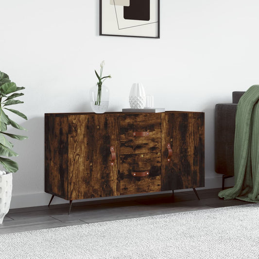 Dressoir 100x36x60 cm bewerkt hout gerookt eikenkleurig is nu te koop bij PeponiXL, paradijselijk wonen!