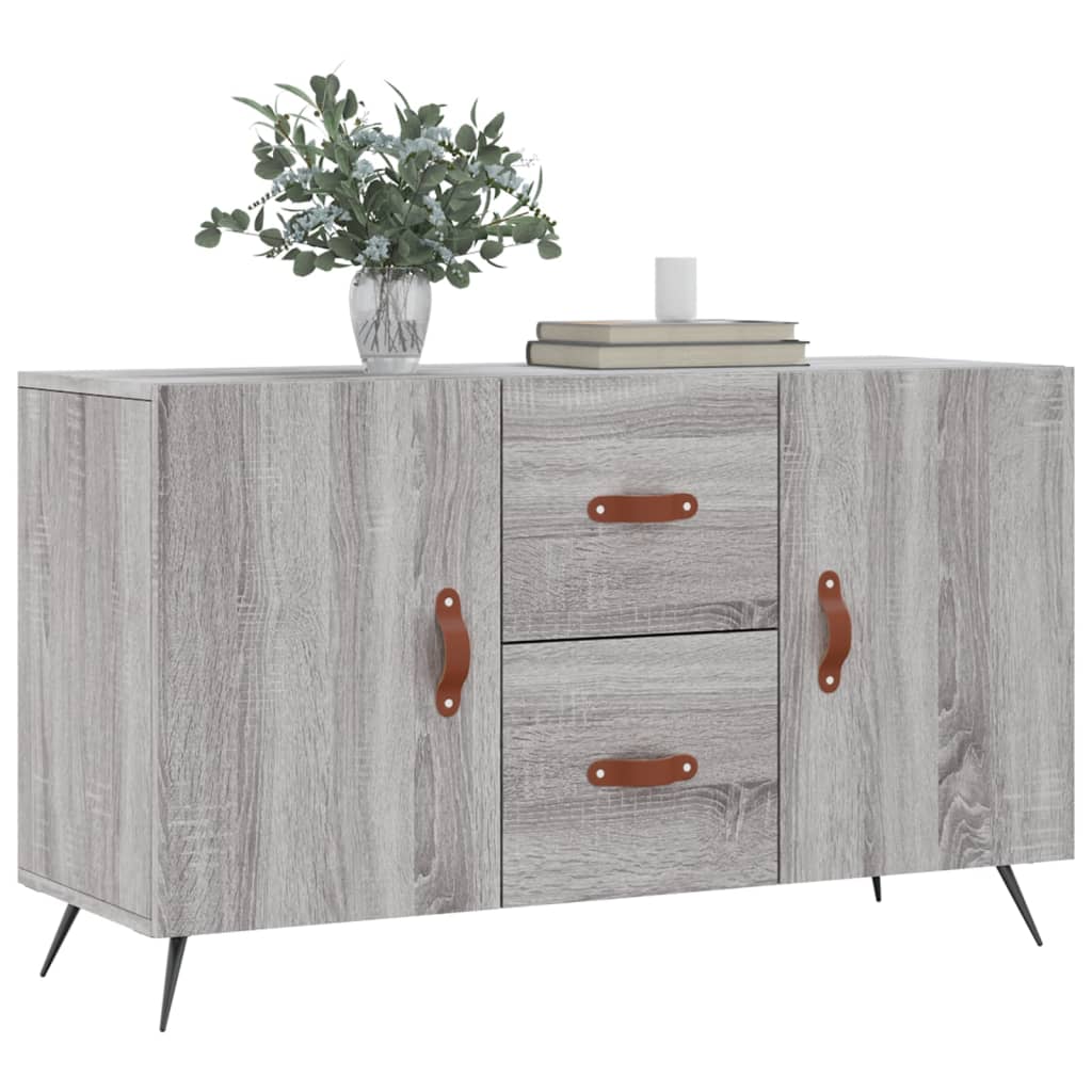 Dressoir 100x36x60 cm bewerkt hout grijs sonoma eikenkleurig is nu te koop bij PeponiXL, paradijselijk wonen!