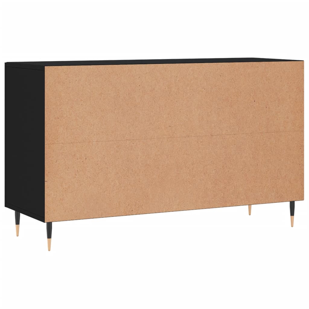 Dressoir 100x36x60 cm bewerkt hout zwart is nu te koop bij PeponiXL, paradijselijk wonen!