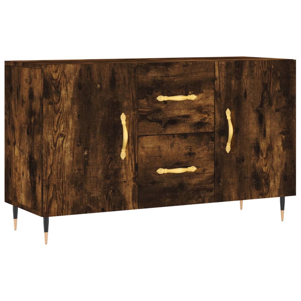 Dressoir 100x36x60 cm bewerkt hout gerookt eikenkleurig is nu te koop bij PeponiXL, paradijselijk wonen!