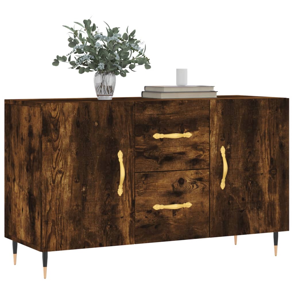 Dressoir 100x36x60 cm bewerkt hout gerookt eikenkleurig is nu te koop bij PeponiXL, paradijselijk wonen!