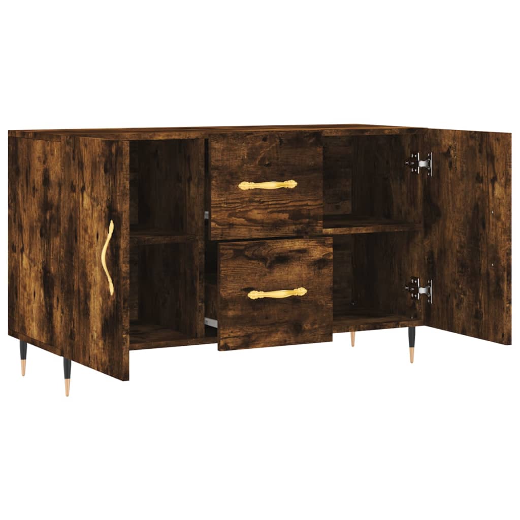 Dressoir 100x36x60 cm bewerkt hout gerookt eikenkleurig is nu te koop bij PeponiXL, paradijselijk wonen!