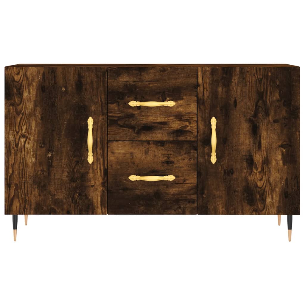 Dressoir 100x36x60 cm bewerkt hout gerookt eikenkleurig is nu te koop bij PeponiXL, paradijselijk wonen!