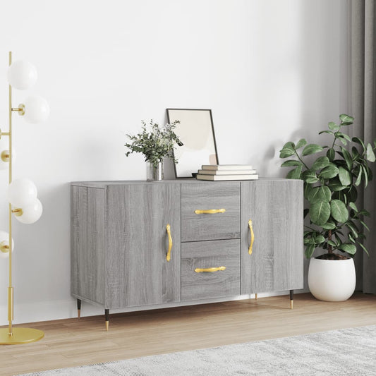 Dressoir 100x36x60 cm bewerkt hout grijs sonoma eikenkleurig is nu te koop bij PeponiXL, paradijselijk wonen!