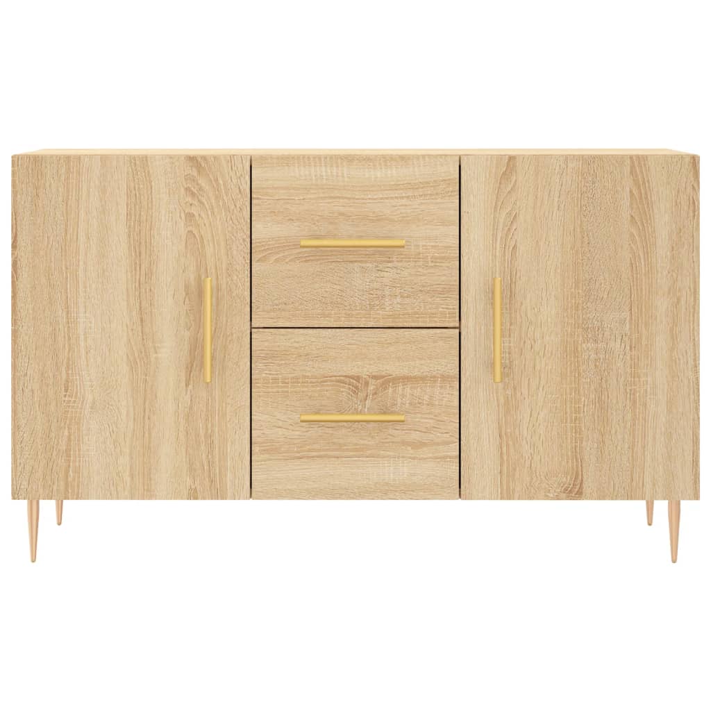 Dressoir 100x36x60 cm bewerkt hout sonoma eikenkleurig is nu te koop bij PeponiXL, paradijselijk wonen!
