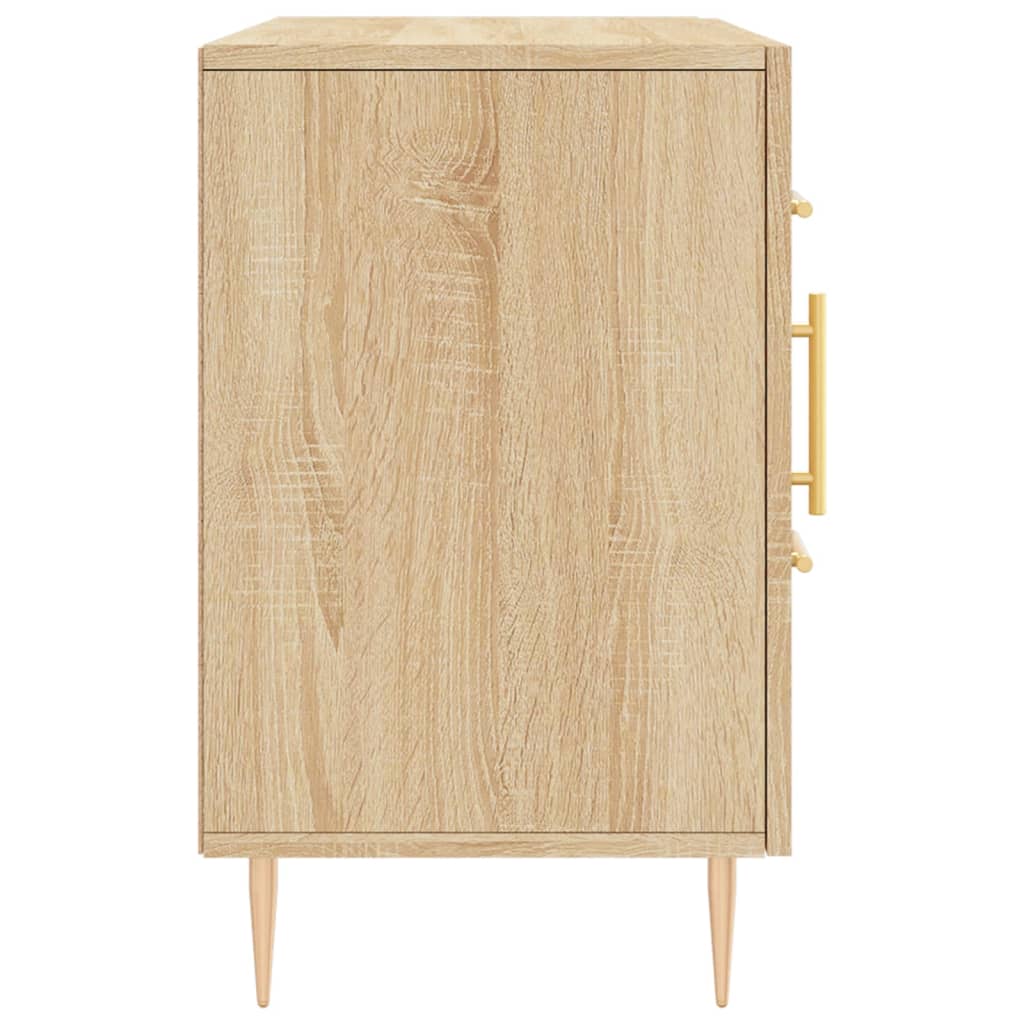 Dressoir 100x36x60 cm bewerkt hout sonoma eikenkleurig is nu te koop bij PeponiXL, paradijselijk wonen!