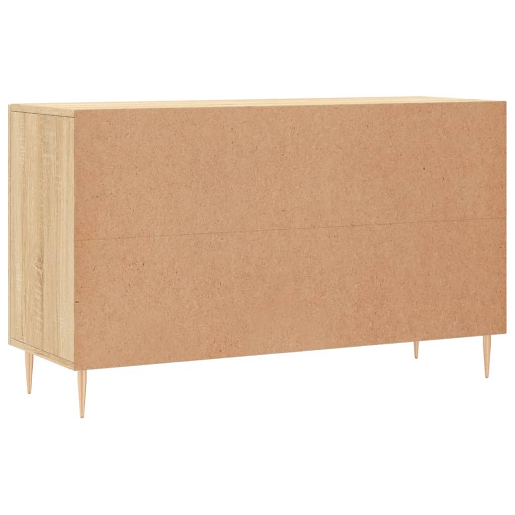 Dressoir 100x36x60 cm bewerkt hout sonoma eikenkleurig is nu te koop bij PeponiXL, paradijselijk wonen!
