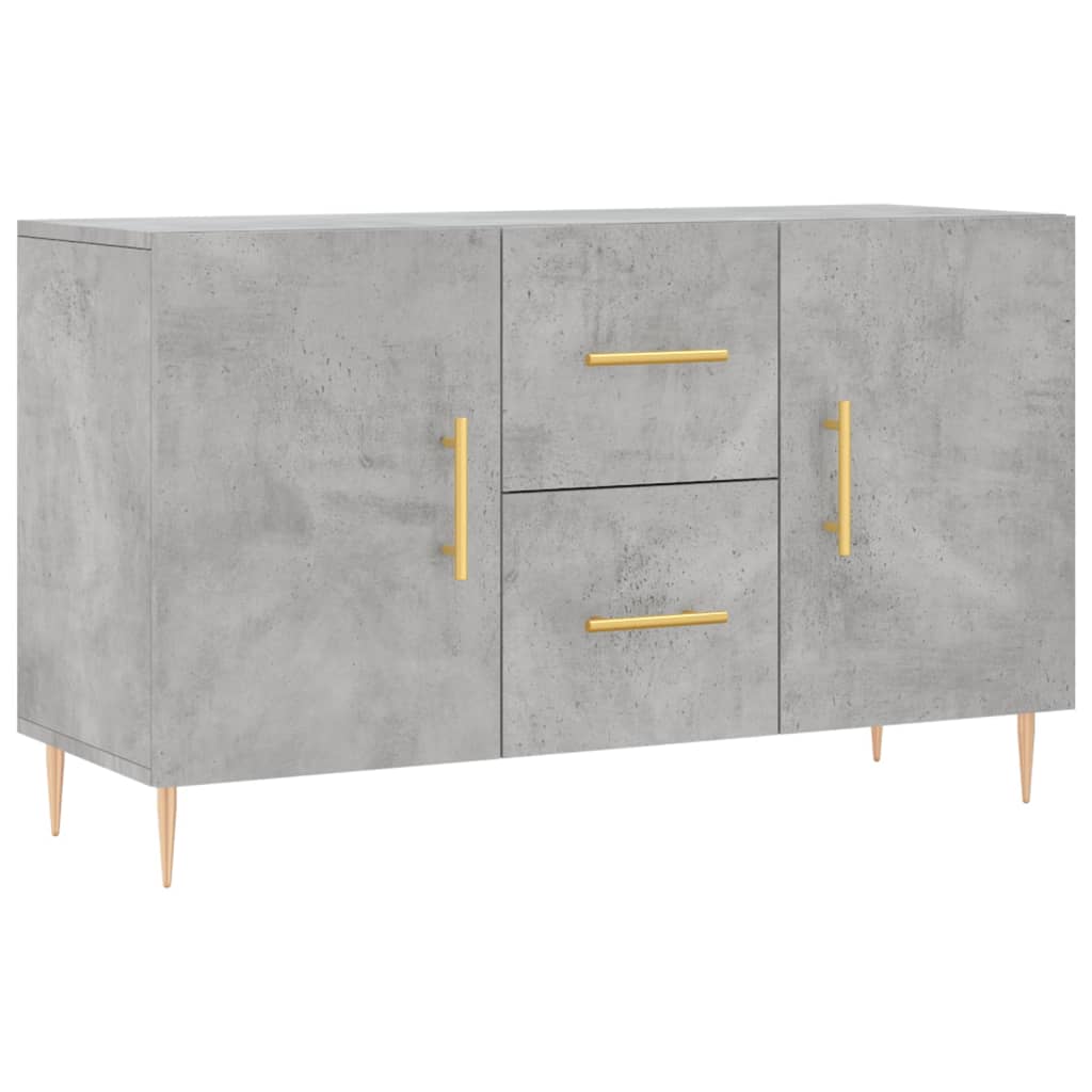 Dressoir 100x36x60 cm bewerkt hout betongrijs is nu te koop bij PeponiXL, paradijselijk wonen!