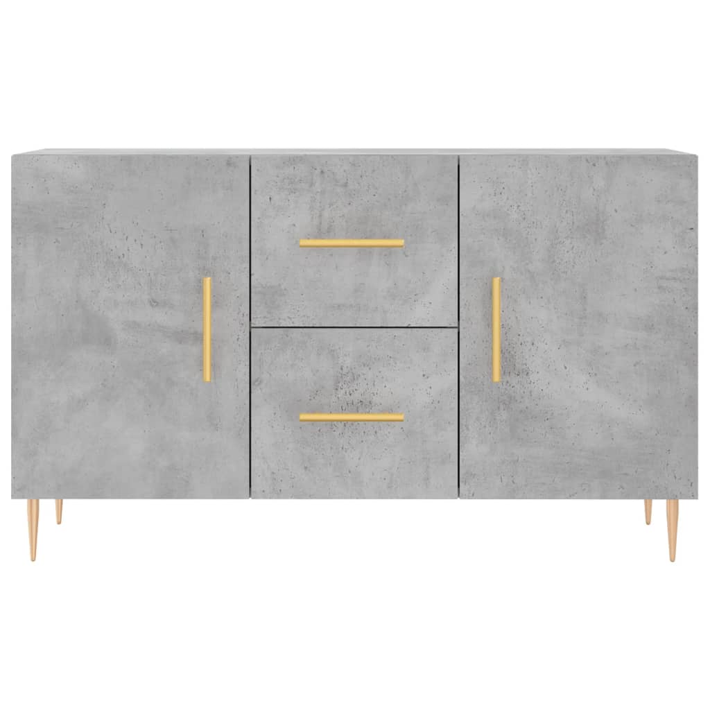 Dressoir 100x36x60 cm bewerkt hout betongrijs is nu te koop bij PeponiXL, paradijselijk wonen!