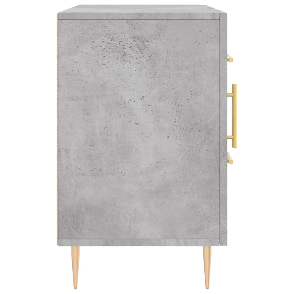 Dressoir 100x36x60 cm bewerkt hout betongrijs is nu te koop bij PeponiXL, paradijselijk wonen!