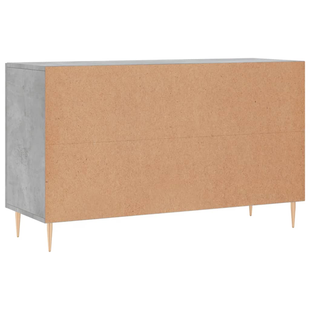 Dressoir 100x36x60 cm bewerkt hout betongrijs is nu te koop bij PeponiXL, paradijselijk wonen!