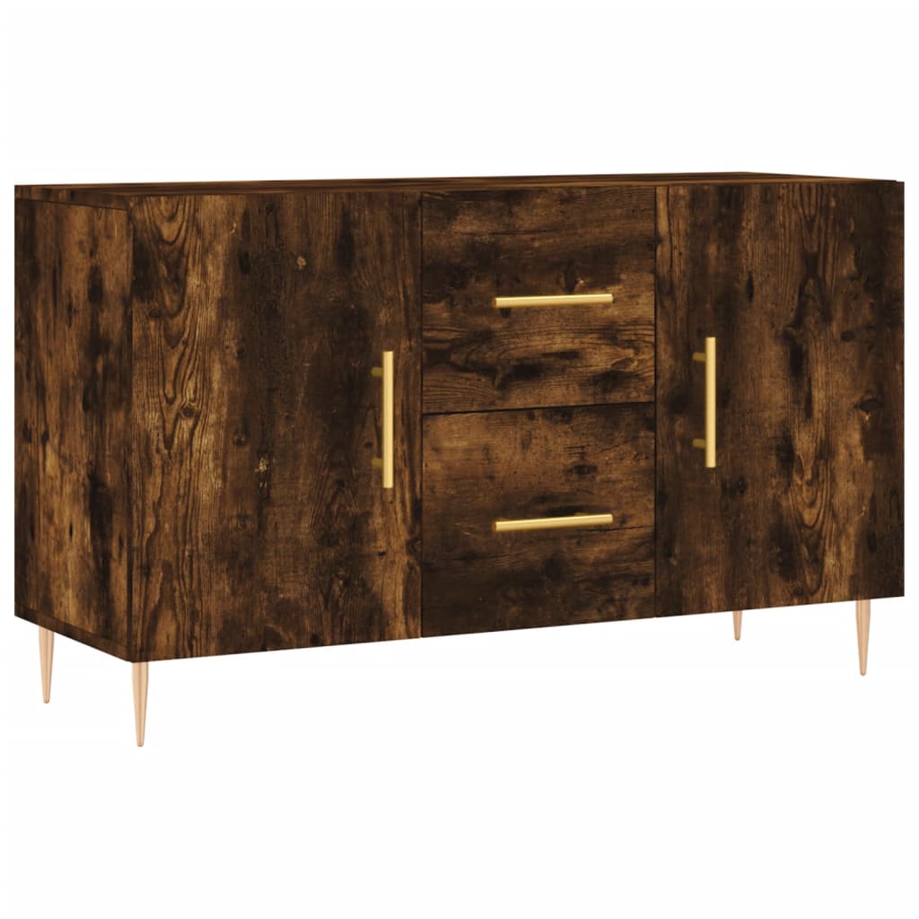 Dressoir 100x36x60 cm bewerkt hout gerookt eikenkleurig is nu te koop bij PeponiXL, paradijselijk wonen!