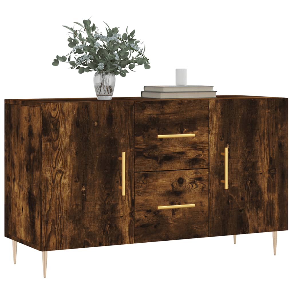 Dressoir 100x36x60 cm bewerkt hout gerookt eikenkleurig is nu te koop bij PeponiXL, paradijselijk wonen!