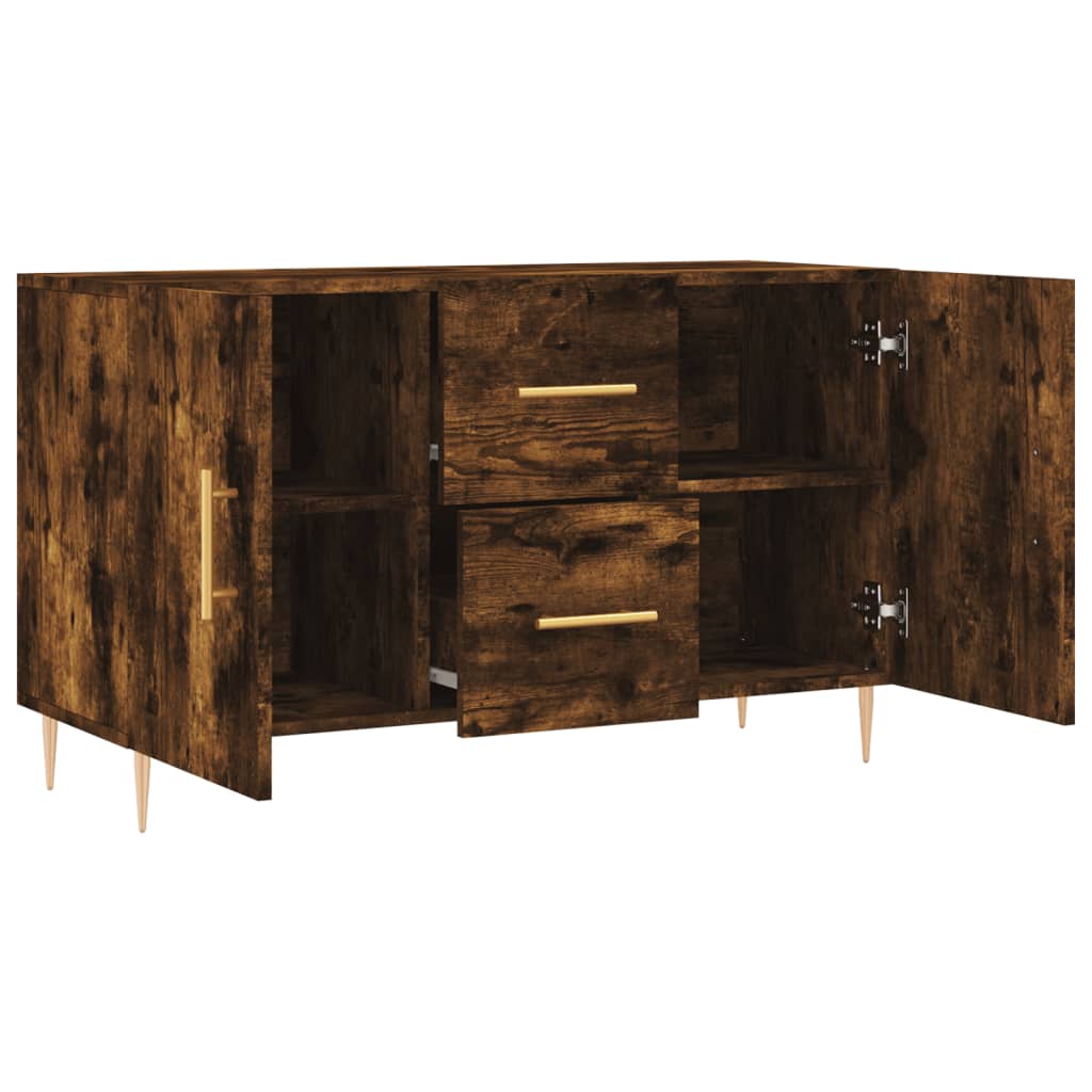 Dressoir 100x36x60 cm bewerkt hout gerookt eikenkleurig is nu te koop bij PeponiXL, paradijselijk wonen!