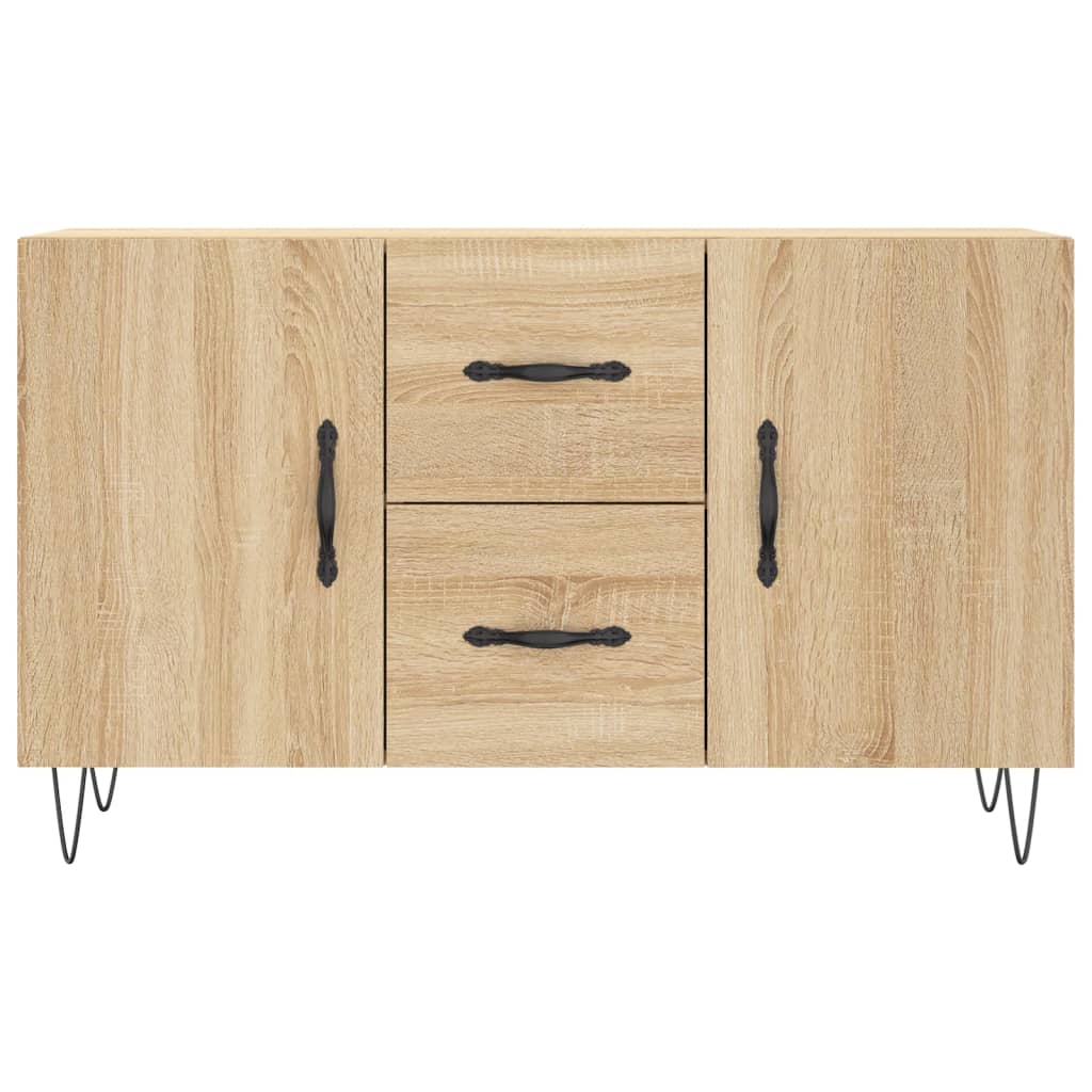 Dressoir 100x36x60 cm bewerkt hout sonoma eikenkleurig is nu te koop bij PeponiXL, paradijselijk wonen!