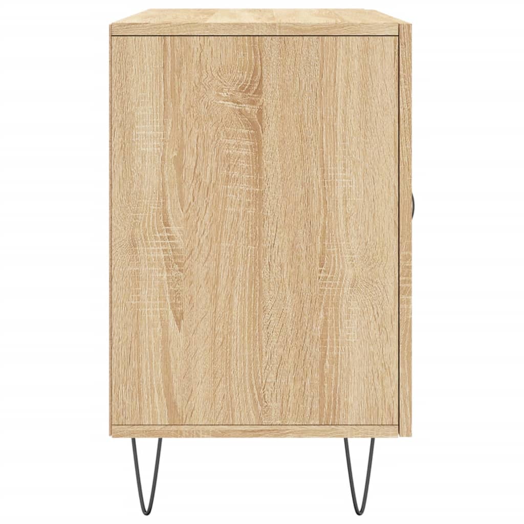 Dressoir 100x36x60 cm bewerkt hout sonoma eikenkleurig is nu te koop bij PeponiXL, paradijselijk wonen!