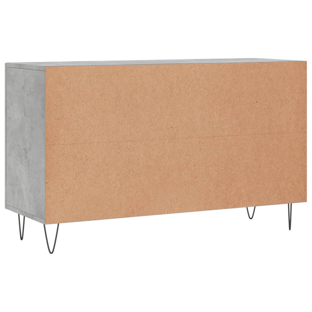 Dressoir 100x36x60 cm bewerkt hout betongrijs is nu te koop bij PeponiXL, paradijselijk wonen!