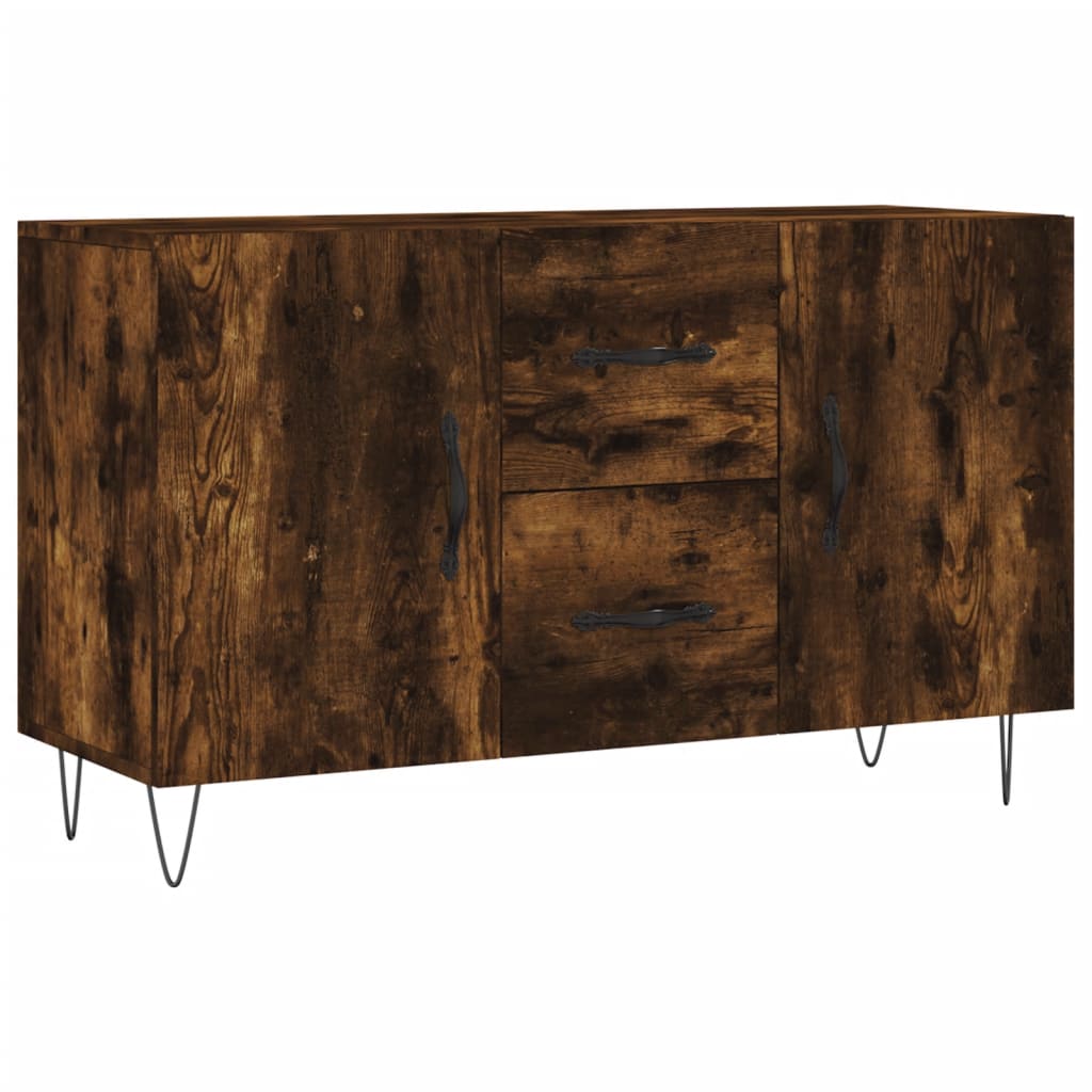 Dressoir 100x36x60 cm bewerkt hout gerookt eikenkleurig is nu te koop bij PeponiXL, paradijselijk wonen!