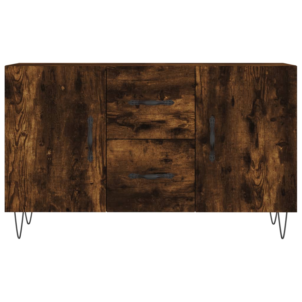 Dressoir 100x36x60 cm bewerkt hout gerookt eikenkleurig is nu te koop bij PeponiXL, paradijselijk wonen!