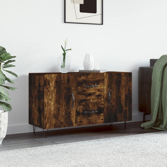 Dressoir 100x36x60 cm bewerkt hout gerookt eikenkleurig is nu te koop bij PeponiXL, paradijselijk wonen!