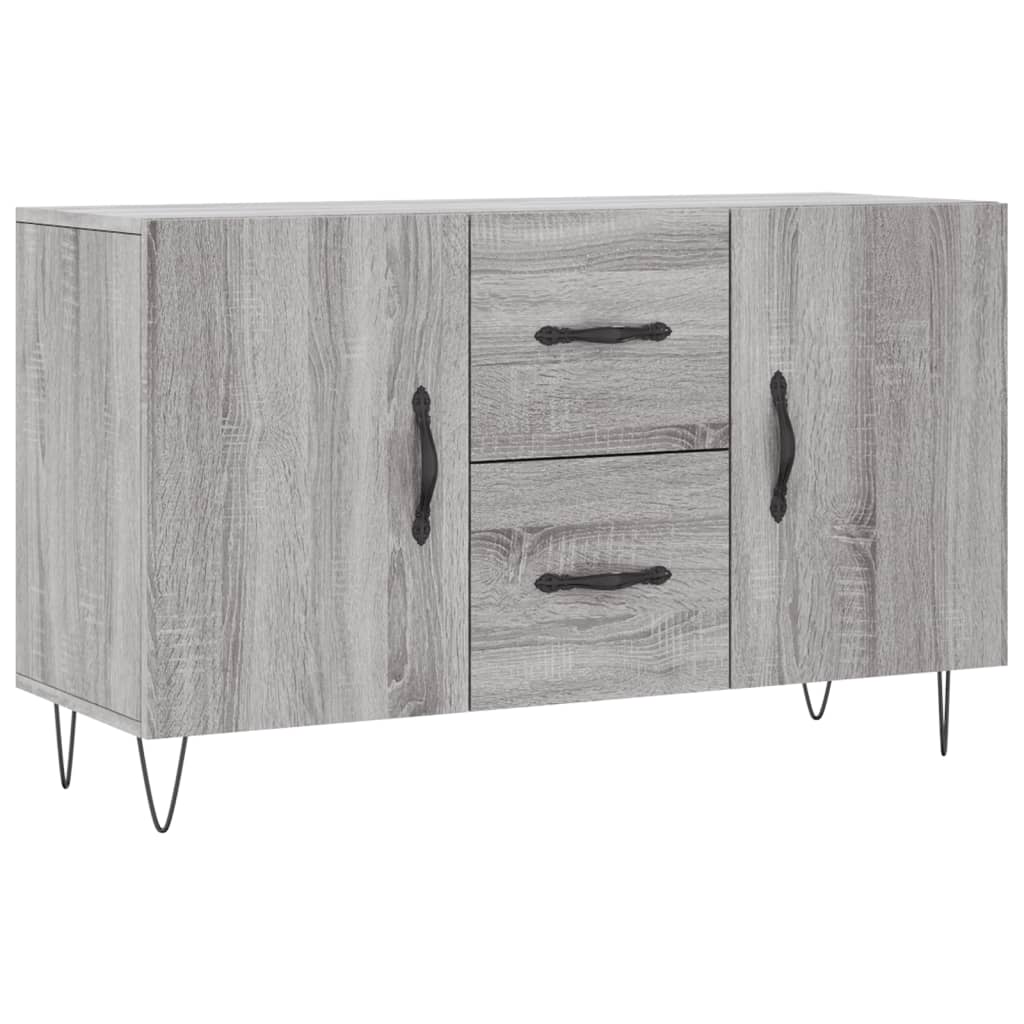 Dressoir 100x36x60 cm bewerkt hout grijs sonoma eikenkleurig is nu te koop bij PeponiXL, paradijselijk wonen!