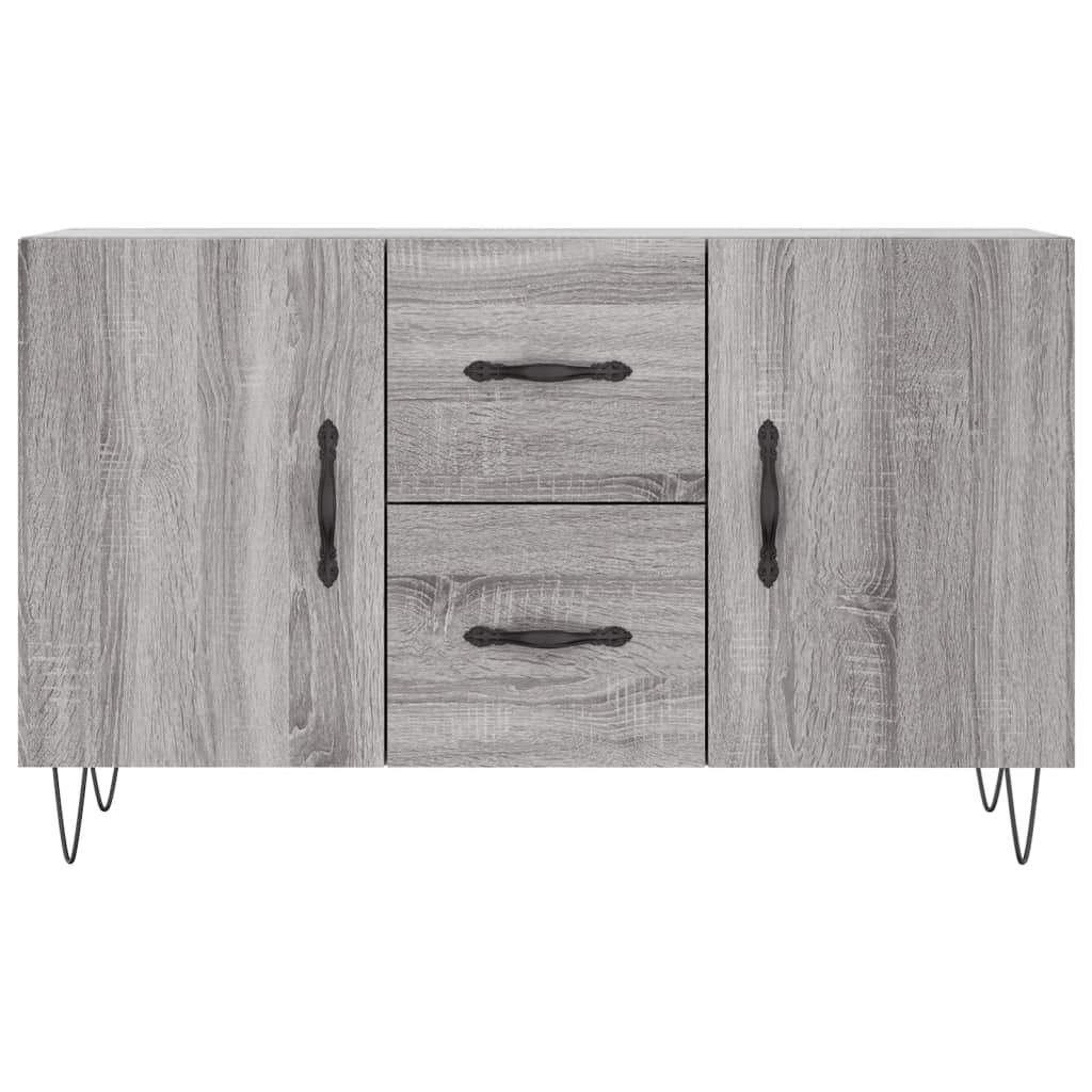 Dressoir 100x36x60 cm bewerkt hout grijs sonoma eikenkleurig is nu te koop bij PeponiXL, paradijselijk wonen!