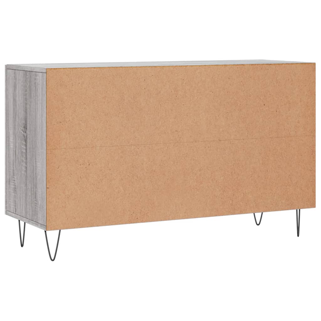 Dressoir 100x36x60 cm bewerkt hout grijs sonoma eikenkleurig is nu te koop bij PeponiXL, paradijselijk wonen!