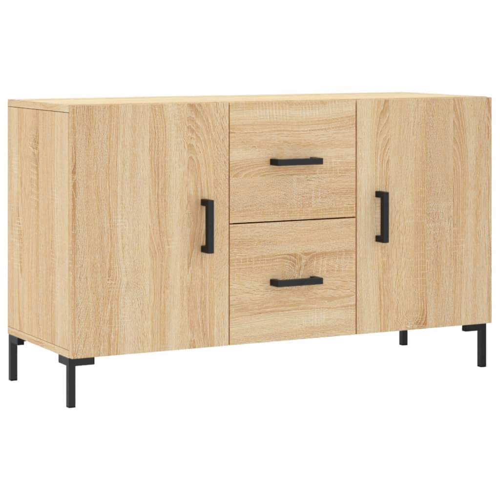 Dressoir 100x36x60 cm bewerkt hout sonoma eikenkleurig is nu te koop bij PeponiXL, paradijselijk wonen!