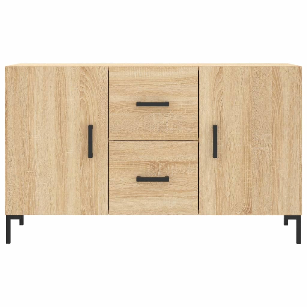 Dressoir 100x36x60 cm bewerkt hout sonoma eikenkleurig is nu te koop bij PeponiXL, paradijselijk wonen!