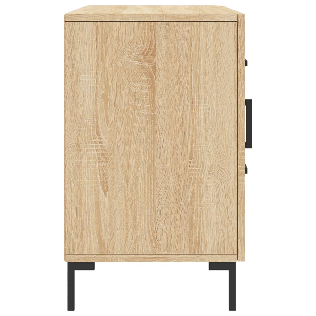 Dressoir 100x36x60 cm bewerkt hout sonoma eikenkleurig is nu te koop bij PeponiXL, paradijselijk wonen!