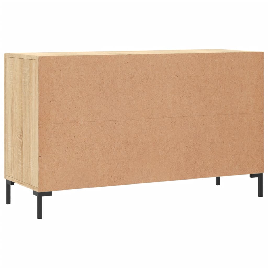 Dressoir 100x36x60 cm bewerkt hout sonoma eikenkleurig is nu te koop bij PeponiXL, paradijselijk wonen!