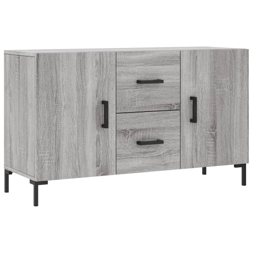 Dressoir 100x36x60 cm bewerkt hout grijs sonoma eikenkleurig is nu te koop bij PeponiXL, paradijselijk wonen!