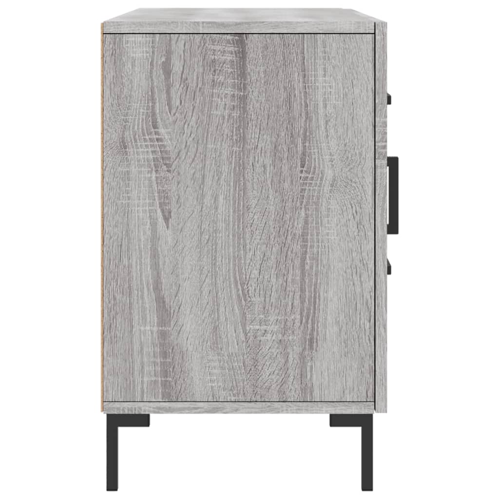 Dressoir 100x36x60 cm bewerkt hout grijs sonoma eikenkleurig is nu te koop bij PeponiXL, paradijselijk wonen!
