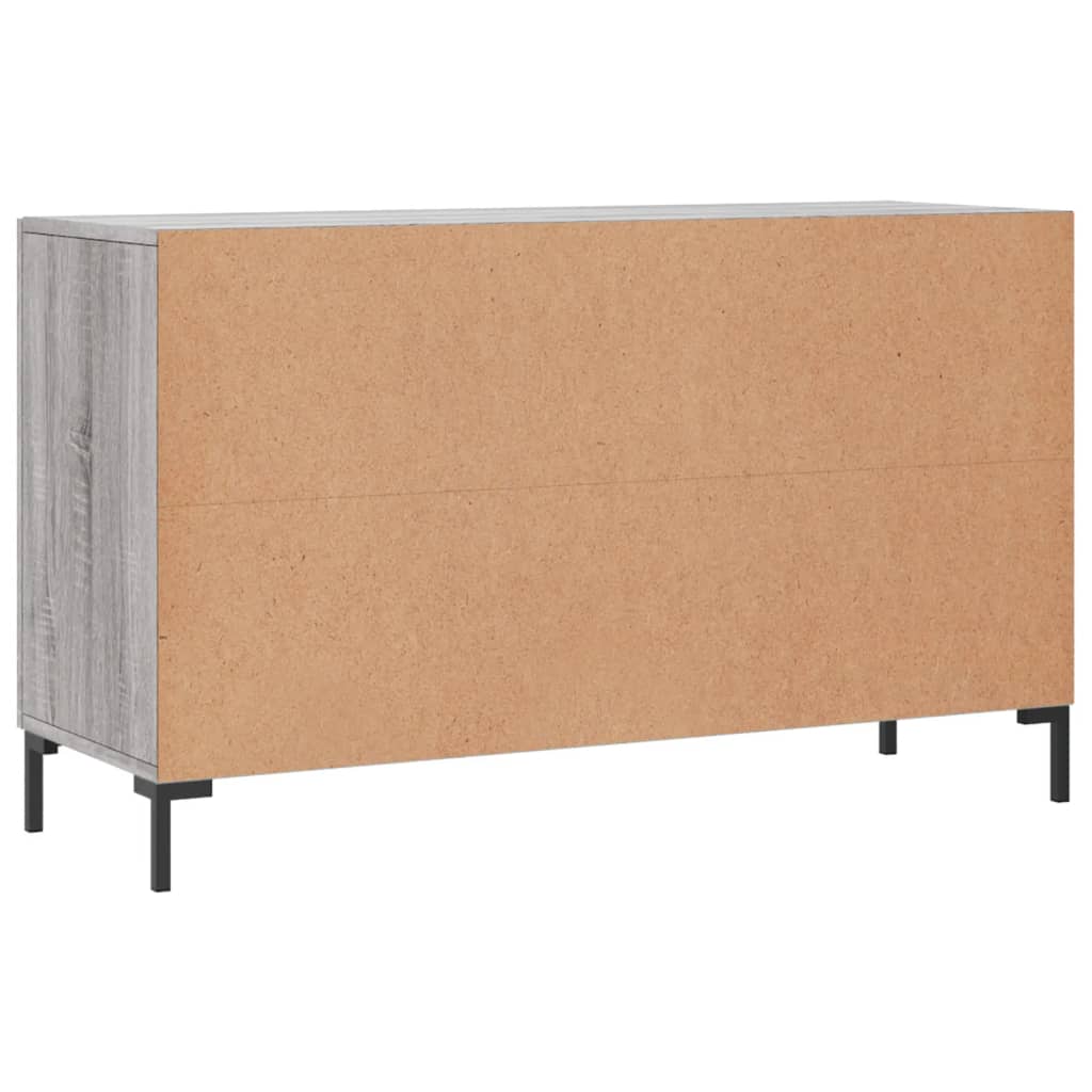 Dressoir 100x36x60 cm bewerkt hout grijs sonoma eikenkleurig is nu te koop bij PeponiXL, paradijselijk wonen!