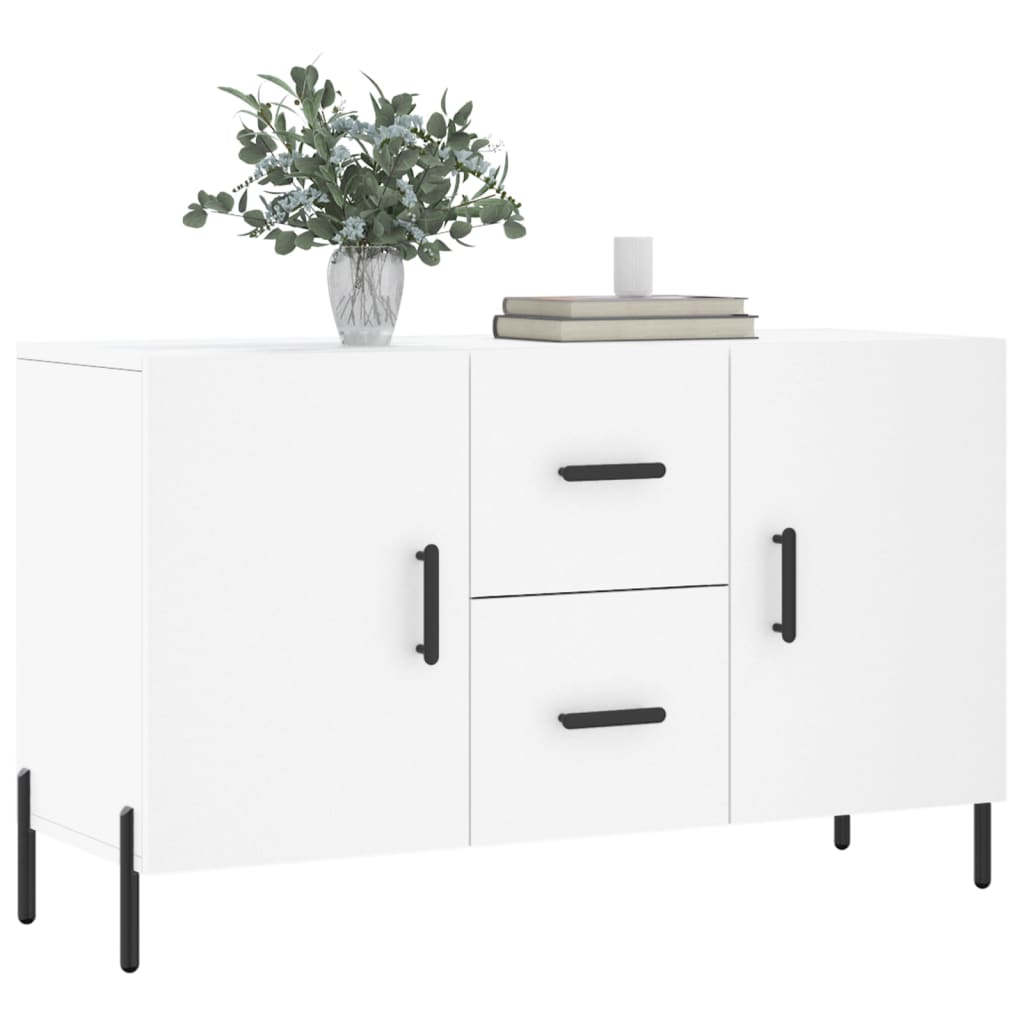 Dressoir 100x36x60 cm bewerkt hout wit is nu te koop bij PeponiXL, paradijselijk wonen!