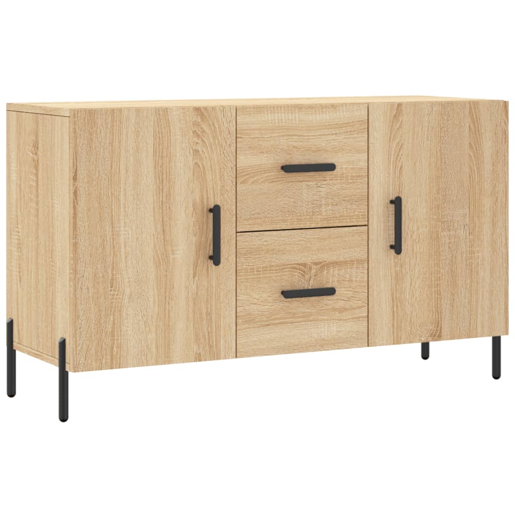 Dressoir 100x36x60 cm bewerkt hout sonoma eikenkleurig is nu te koop bij PeponiXL, paradijselijk wonen!