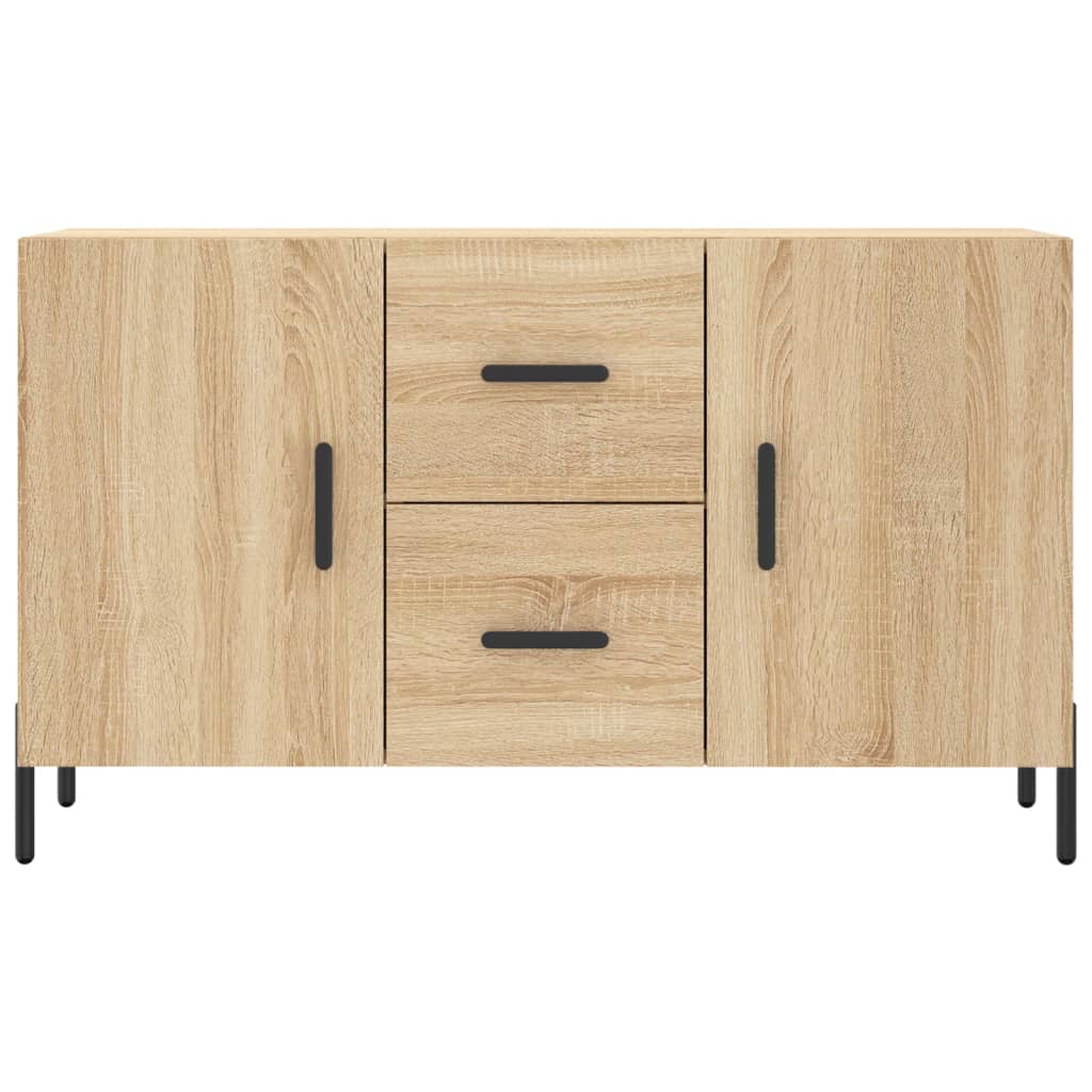 Dressoir 100x36x60 cm bewerkt hout sonoma eikenkleurig is nu te koop bij PeponiXL, paradijselijk wonen!