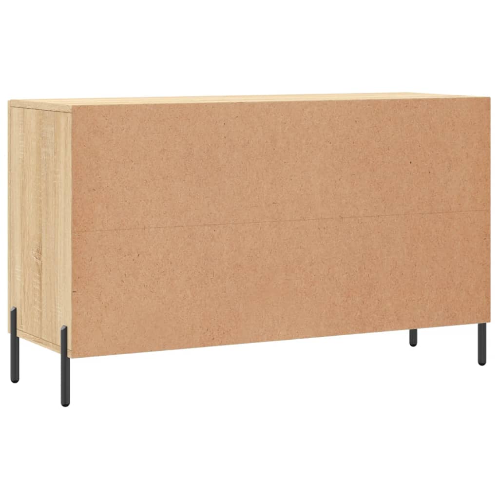 Dressoir 100x36x60 cm bewerkt hout sonoma eikenkleurig is nu te koop bij PeponiXL, paradijselijk wonen!