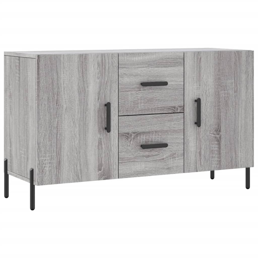 Dressoir 100x36x60 cm bewerkt hout grijs sonoma eikenkleurig
