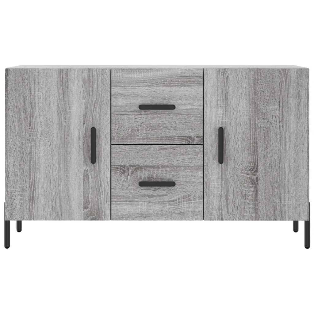 Dressoir 100x36x60 cm bewerkt hout grijs sonoma eikenkleurig