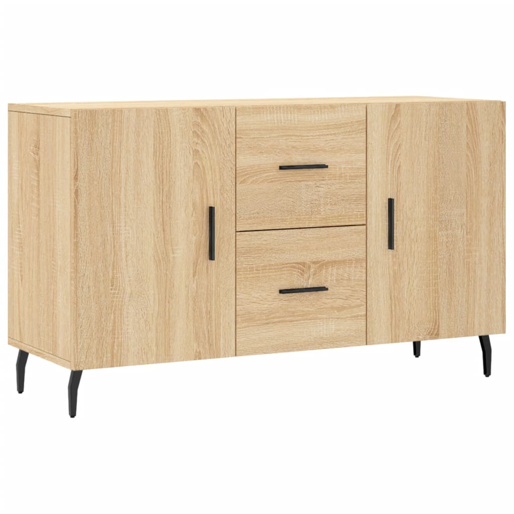 Dressoir 100x36x60 cm bewerkt hout sonoma eikenkleurig is nu te koop bij PeponiXL, paradijselijk wonen!