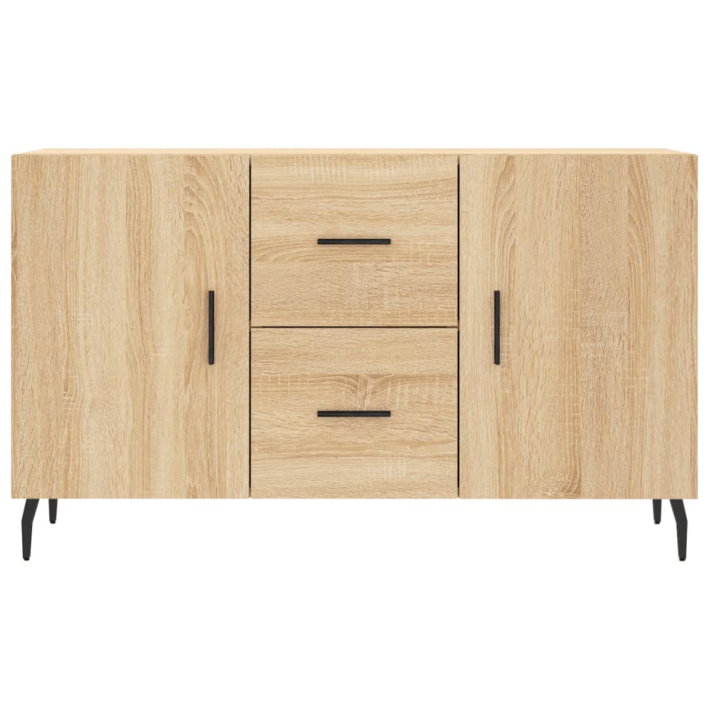Dressoir 100x36x60 cm bewerkt hout sonoma eikenkleurig is nu te koop bij PeponiXL, paradijselijk wonen!