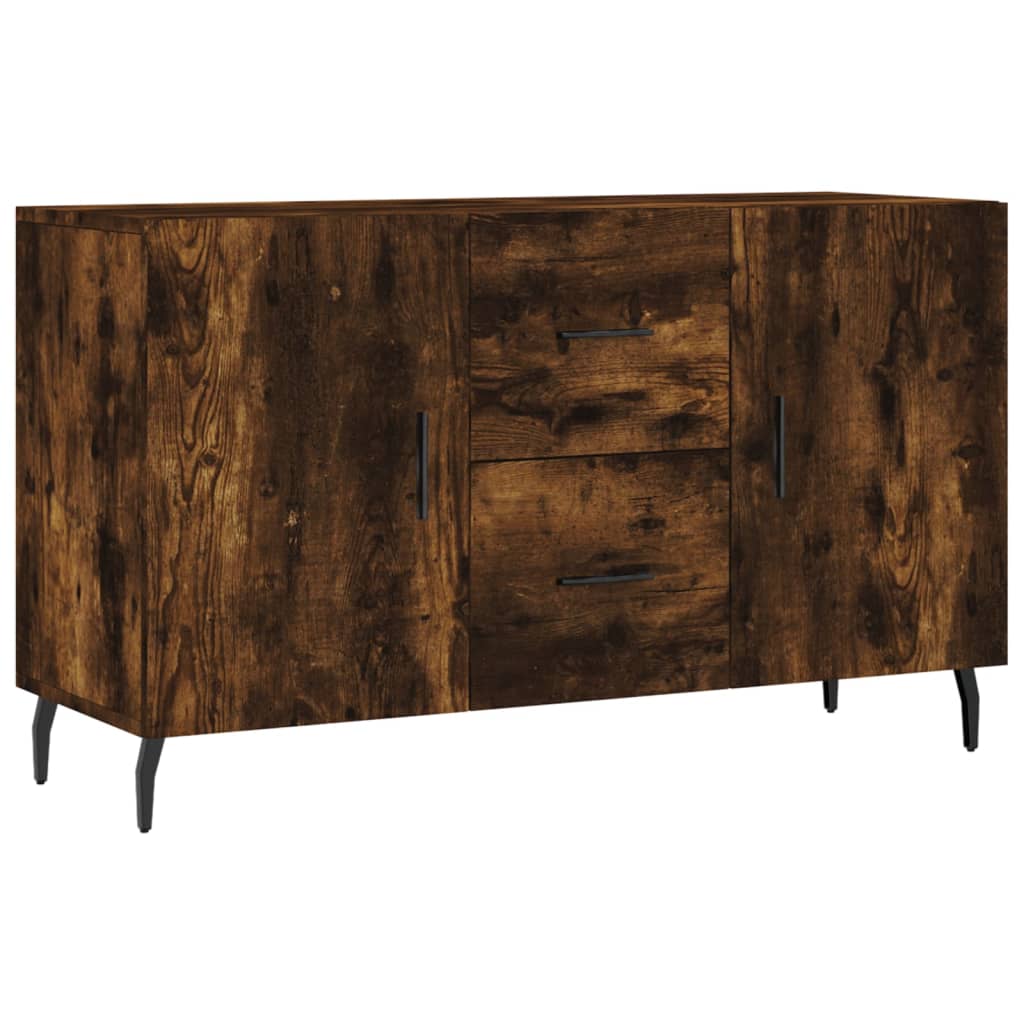 Dressoir 100x36x60 cm bewerkt hout gerookt eikenkleurig is nu te koop bij PeponiXL, paradijselijk wonen!