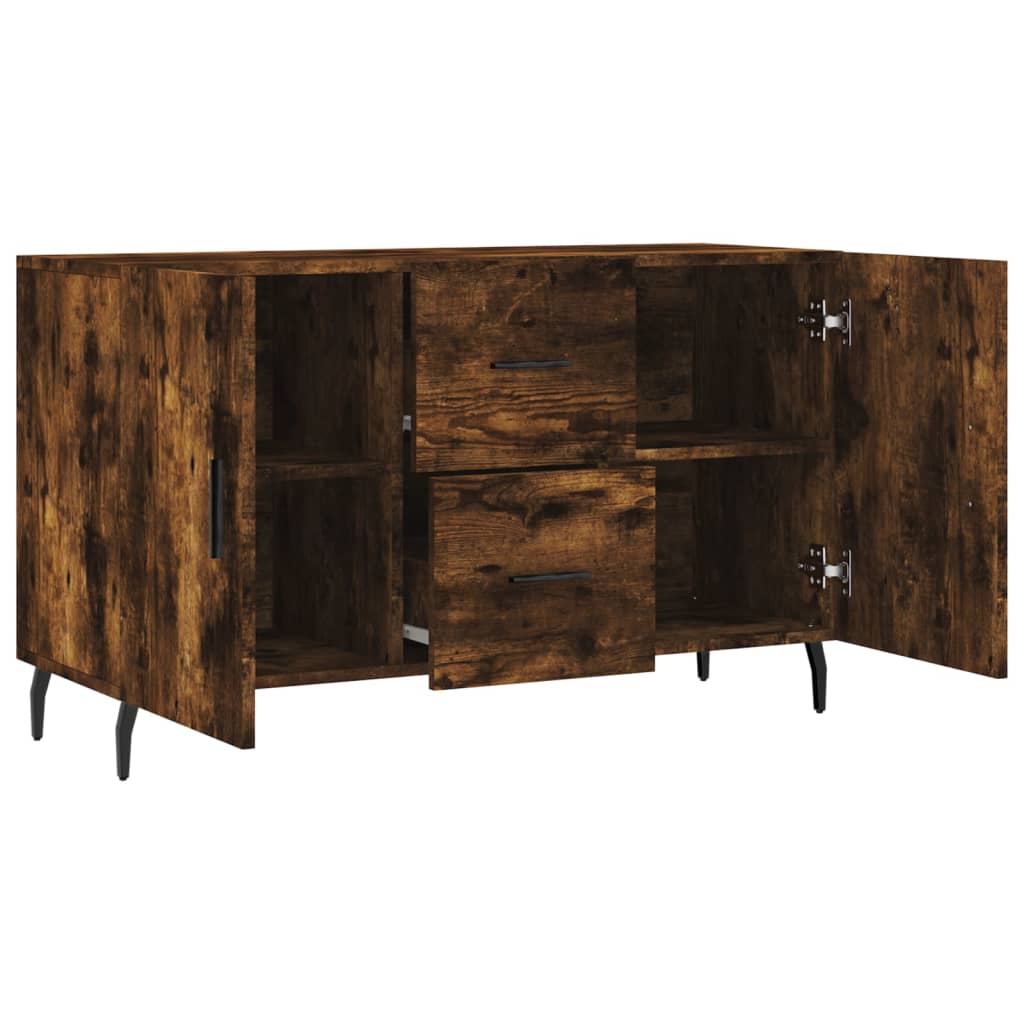 Dressoir 100x36x60 cm bewerkt hout gerookt eikenkleurig is nu te koop bij PeponiXL, paradijselijk wonen!