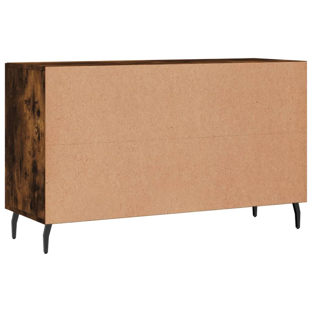 Dressoir 100x36x60 cm bewerkt hout gerookt eikenkleurig is nu te koop bij PeponiXL, paradijselijk wonen!