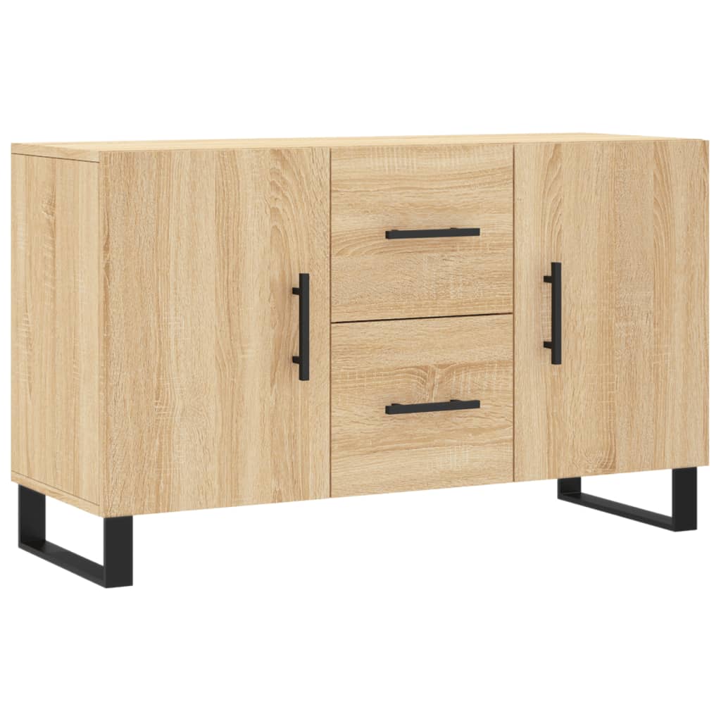 Dressoir 100x36x60 cm bewerkt hout sonoma eikenkleurig is nu te koop bij PeponiXL, paradijselijk wonen!