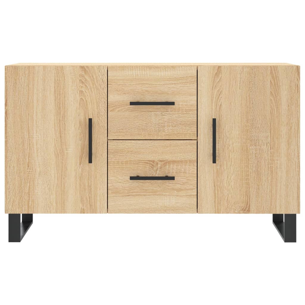 Dressoir 100x36x60 cm bewerkt hout sonoma eikenkleurig is nu te koop bij PeponiXL, paradijselijk wonen!