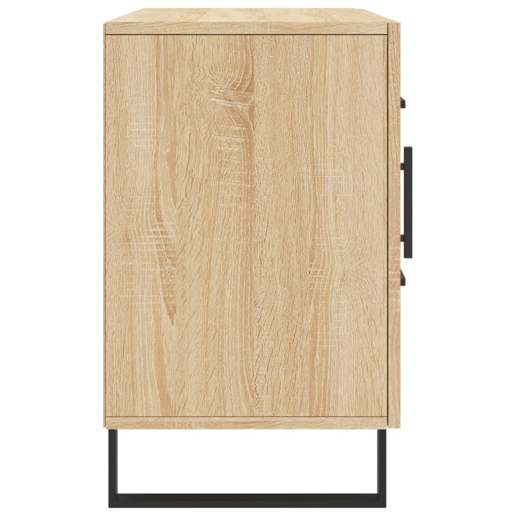 Dressoir 100x36x60 cm bewerkt hout sonoma eikenkleurig is nu te koop bij PeponiXL, paradijselijk wonen!