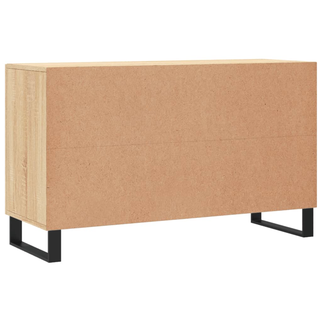 Dressoir 100x36x60 cm bewerkt hout sonoma eikenkleurig is nu te koop bij PeponiXL, paradijselijk wonen!