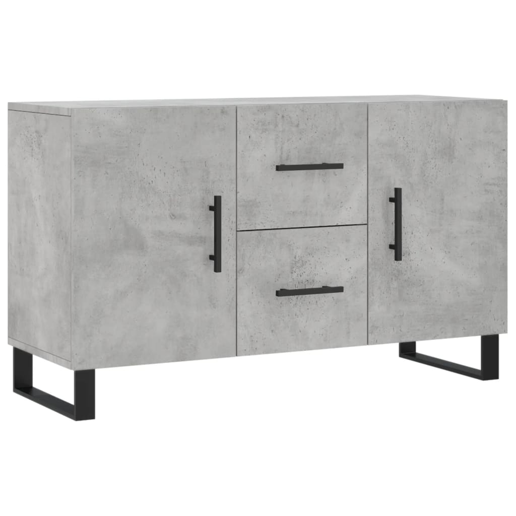 Dressoir 100x36x60 cm bewerkt hout betongrijs is nu te koop bij PeponiXL, paradijselijk wonen!
